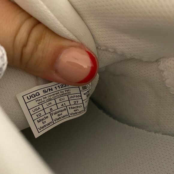 NEW- UGG- WHITE LA CLOUD LACE FASHION PLATFORM SNEAKERS, WOMEN Size 10 - Picture 7 of 9